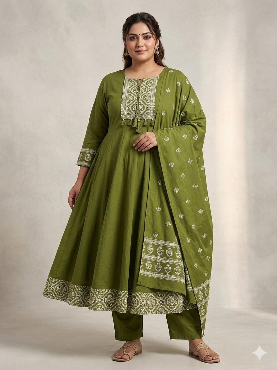 Green Anarkali