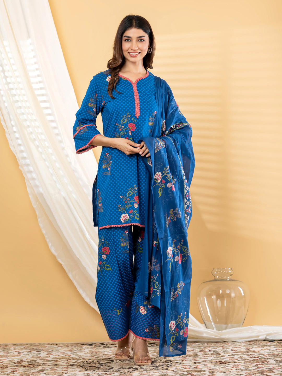 Blue Farshi Suit