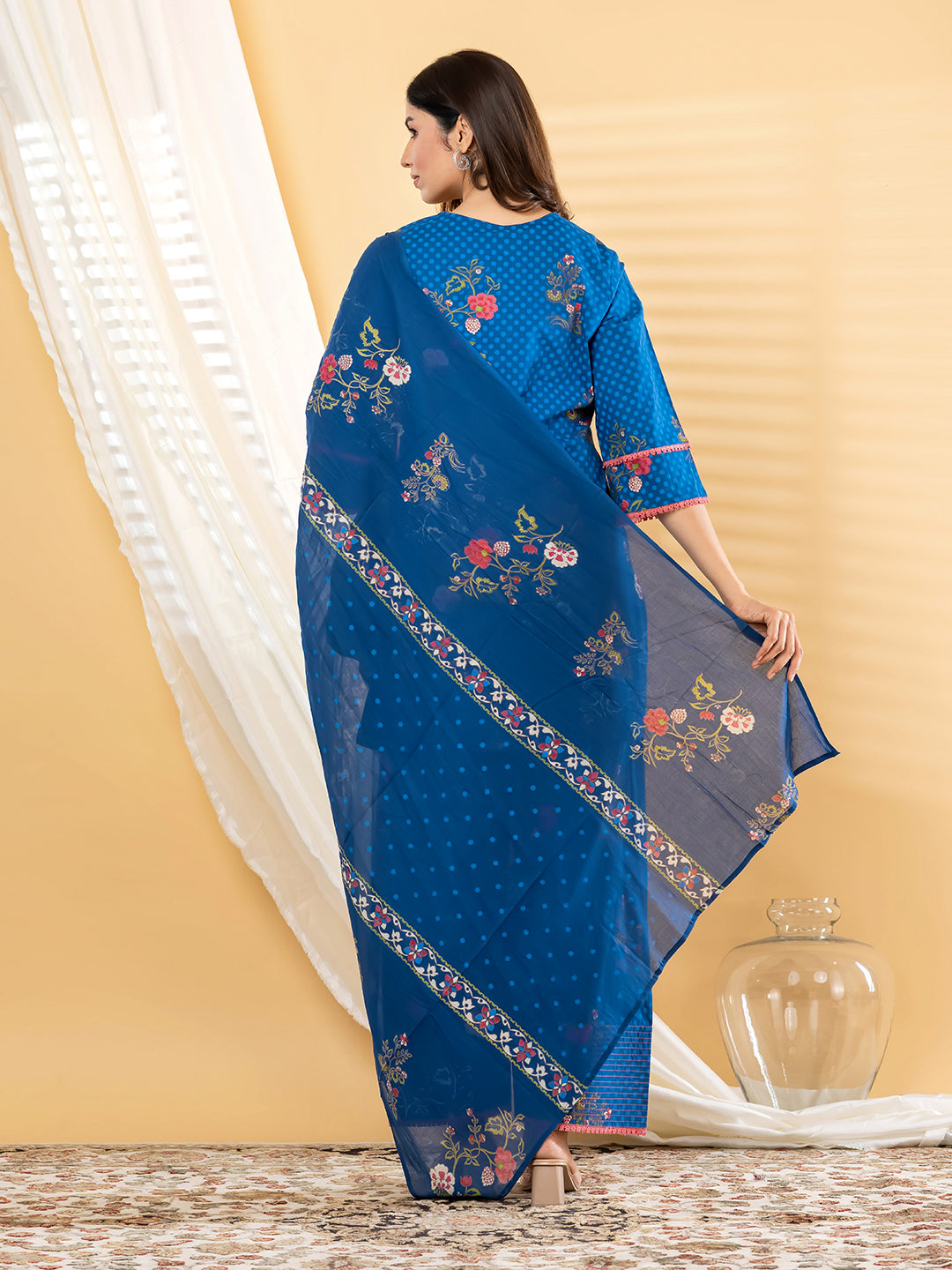 Blue Farshi Suit