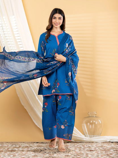Blue Farshi Suit