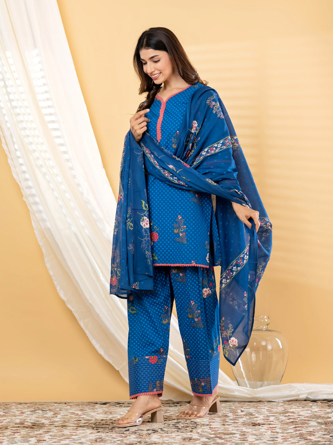 Blue Farshi Suit