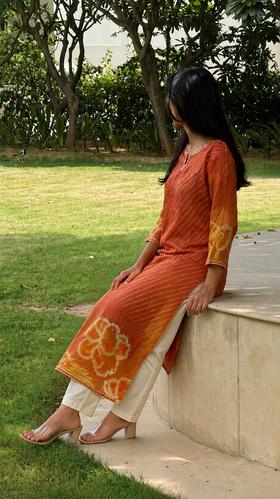 Kesar Leheriya Kurti