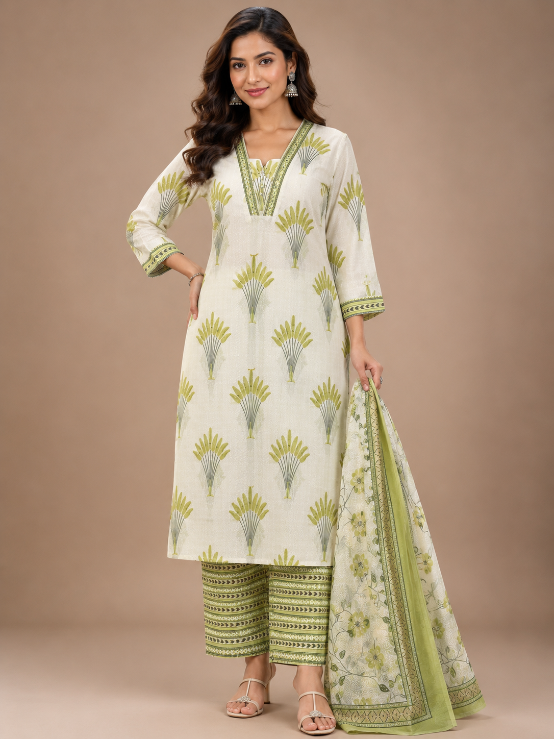 Fasal Collection Cotton with Kota Dupatta Suit Set
